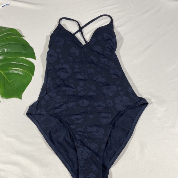 NEW‎ Robin Piccone Ana One-Piece Swimsuit in Blue [SZ 8 ] - Picture 4 of 11